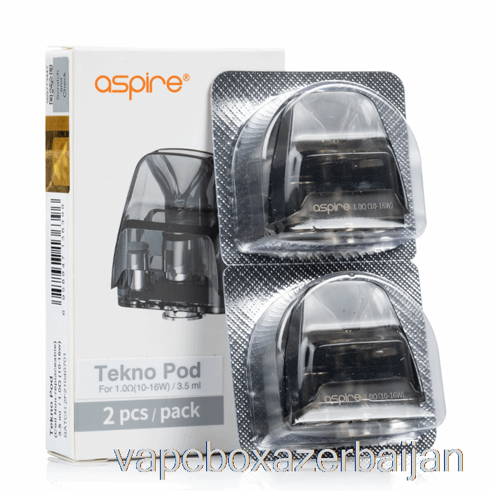 Vape Box Azerbaijan Aspire TEKNO Replacement Pods [Non-Replaceable Coil] 3.5mL TEKNO Pod - 1.0ohm